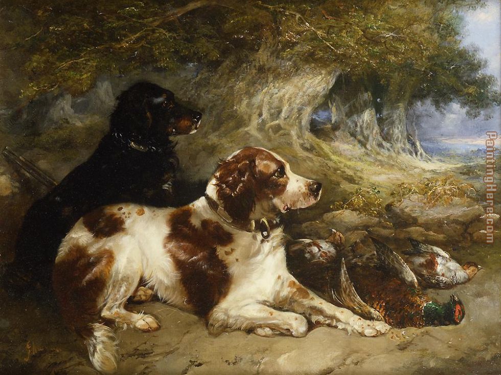 Gundogs with Game painting - George Armfield Gundogs with Game art painting